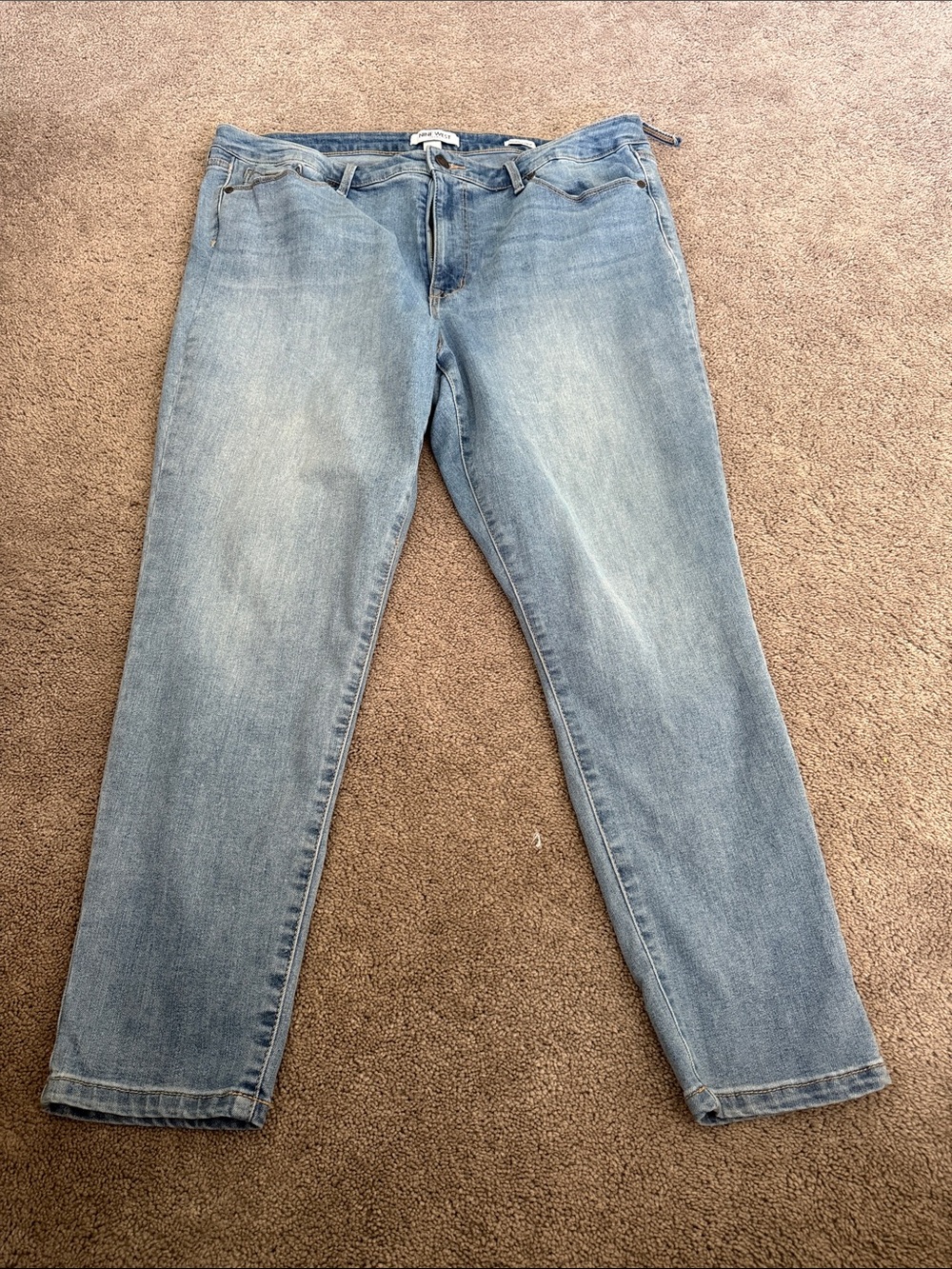 Nine West Light Blue Straight Leg Jeans
